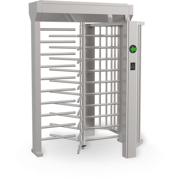 Hotel Access Control Cross Full Height Turnstile Single Directional Dry Contact
