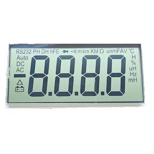Quality Multimeter Positive Reflective LCD Display 6 O′Clock LCD Segment Display for sale