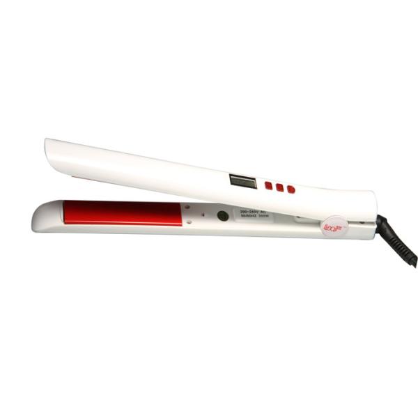 Buy LCD white high speed heat hair straightener iron at wholesale prices