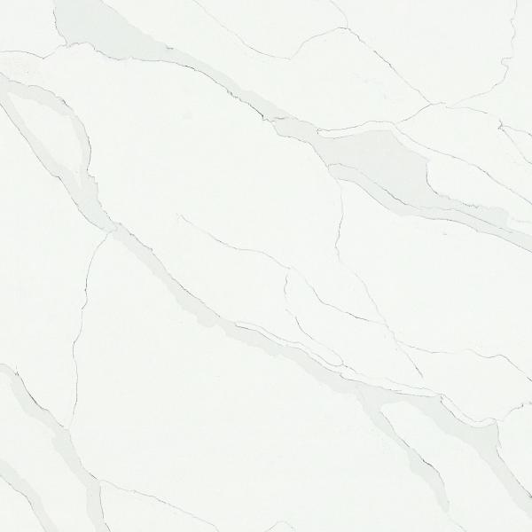 Kitchen Countertop Artificial White Calacatta Quartz Stone 18 MM Thick