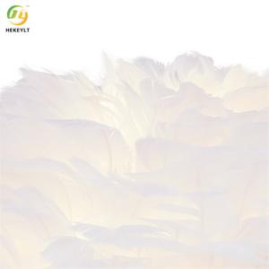 14.5" Tripod Metal Body Bedside Table Lamp White Feather