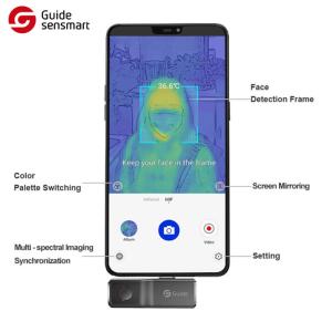 Mini USBC Smartphone Thermal Camera For Residual Fire Detection