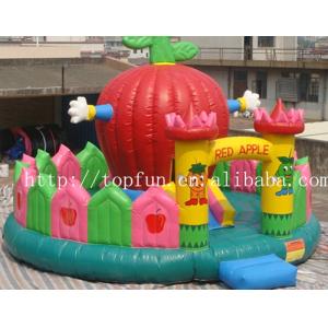 Strawberry Paradise Inflatable Jumping Castle Giant Round Colorful