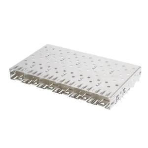 1761015-3 SFP Cage 1X6 Port 4 Gb/s Through Hole Press-Fit Right Angle