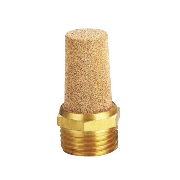 Buy General Brass Pneumatic Muffler Silence , G Thread Nature Colour Flow Control Muffler at wholesale prices