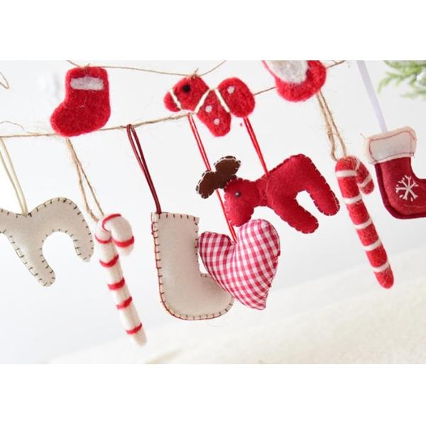 Christmas Hanging Decoration Crafts Using Felt Soft Environmentally Friendly