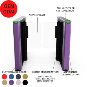 High Speed Turnstile Gate Motorized RFID Control Anti Tailgating and Fast Entry