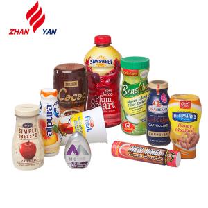 Stainless Steel Automatic Round Bottle Labeling Machine , Heat Shrink Packing