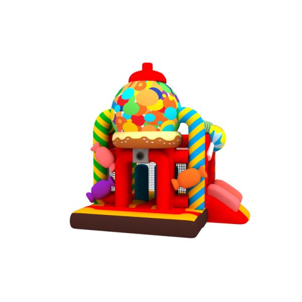 Manufacturer Inflatable Bouncy House With Slide New Design Candy Inflatable