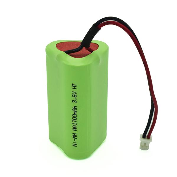 OEM PVC 3.6V Ni-Mh AA1700mAh High Temperature Rechargeable Battery