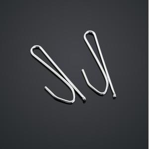 Silver Iron Drapery Tie Back Hooks Shower Curtain Hangers