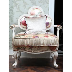 Quality ISO9001 Antique High Back Upholstered Chairs Champagne Velvet Snuggle Chair for sale