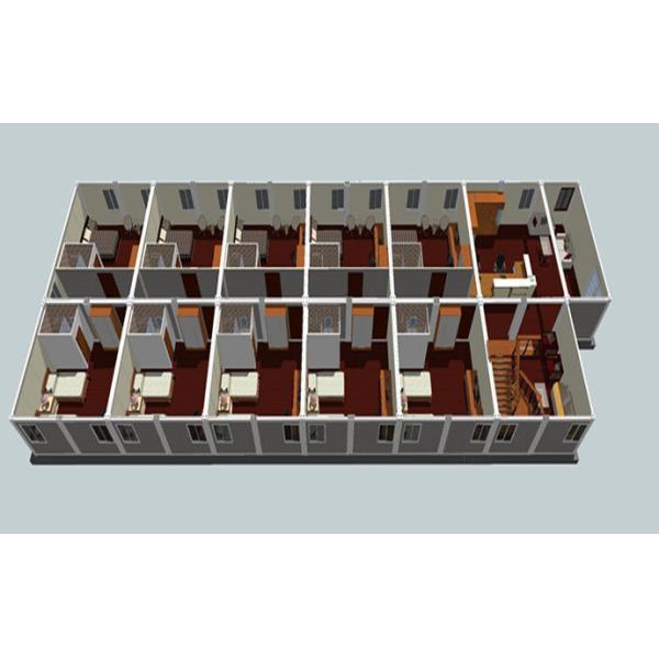 Waterproof Detachable Container House With Panel Wall / Roof Baking Finish Painting