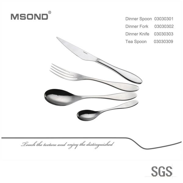 Buy Non Redundant Exquisite SGS Stainless Steel Rust Proof Flatware Sets at wholesale prices