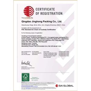 Qingdao Kinghorn Packaging CO. LTD Certifications