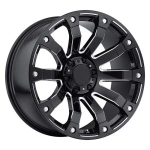 China Aftermarket Black Aluminum Alloy 4x4 Off Road Rims on sale