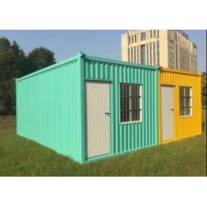 Galvanized Steel Prefab Office Container 20GP For Living House