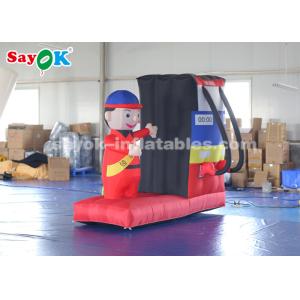 Durable Inflatable Gas Station Cartoon Characters For Commercial