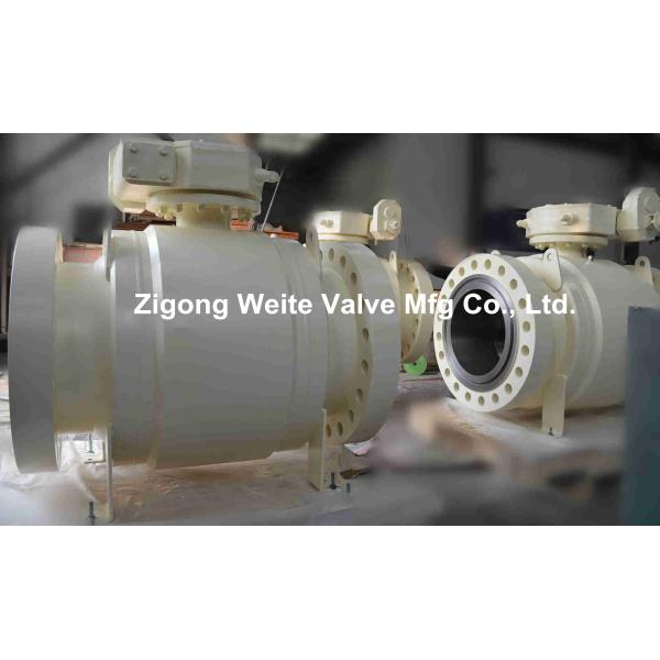 High Pressure PN 16Mpa Trunnion Mounted Ball Valve Forged Steel