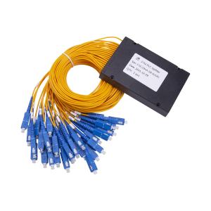 ABS Box Type Singlemode 9 / 125 OS2 1x32 PLC Fiber Splitter Mini Module SC / UPC