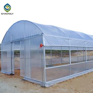 0.5KN/M2 Clear Polythene 4m Single Tunnel Greenhouse