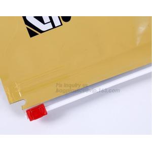 Slider Zipper Side Gusset plastic Dog Pet Food Packaging Bag, 1kg 4kg 15kg flat