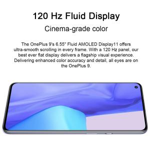 Original Global Rom OnePlus 9 5G Smartphone 6.55 Inch 120Hz AMOLED Display