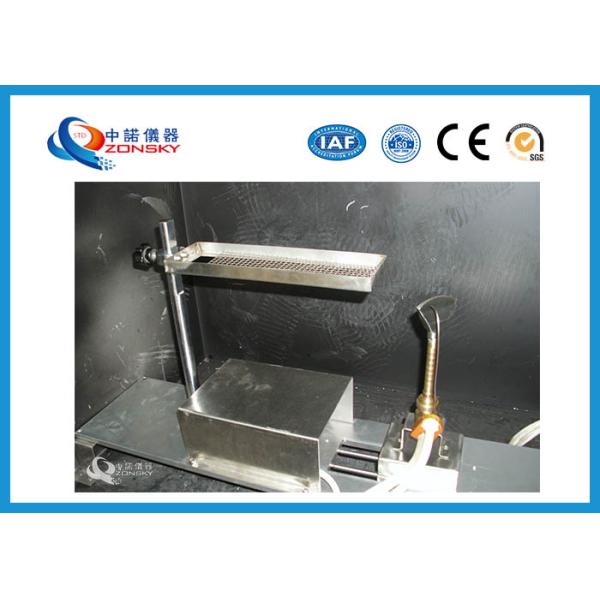 UL 94 Flammability Testing Equipment , Foam Plastics Horizontal Combustion Apparatus