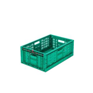 Durable Foldable Stackable Plastic Crates for Convenient Transportation and