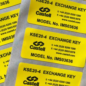 Custom Printing 3M Vinyl Label Sticker Synthetic Paper Die Cut Vinyl Sticker