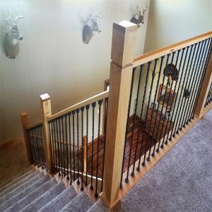 Quality Design Security Art Forging wrought Iron Home Stair Balustrade for sale