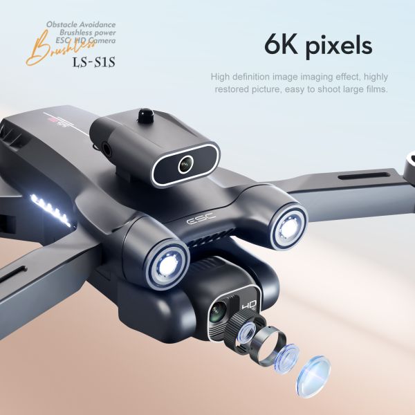 New Brushless Motor Drone Mini 8K HD Camera Obstacle Avoidance S1S Mini Professional Drone