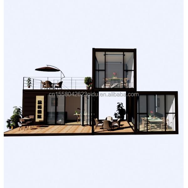 Outdoor Luxury Two Bedroom Modern Design Prefab Container House with Flat Pack