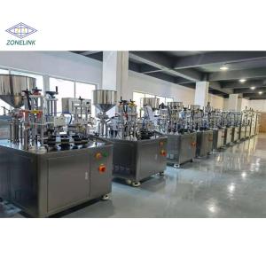 Hot selling cosmetics automatic rotary semi-automatic aluminium tube filling and
