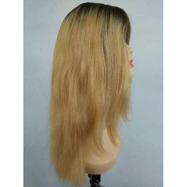 10 Inches 5A Brazilian Human Hair Kosher Wig Dark Root ,Brazilian Human Hair Wig