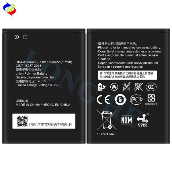 Chinese factory 3.8V 1500mAh Battery HB434666RBC For HuaWei E5573s-806 E-606 E5577 Rechargeable Lithium Battery