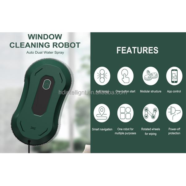 Home Appliance Robot Cleaner Window 24V 2800Pa Cleaning Robot For High Rise Buildings