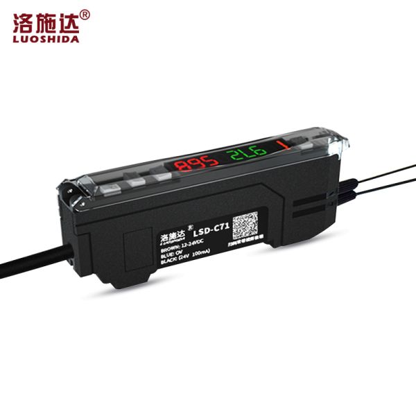 Buy RGB Three-Color Lighting Source Color-Sensitive NPN/PNP NO/NC Fiber Optic Amplifier Fiber Optic Detector Automated Mechanical at wholesale prices