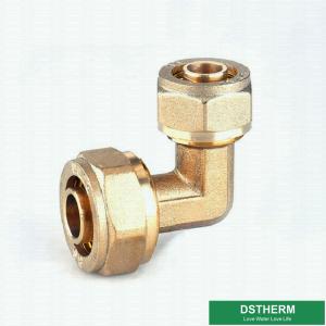 Screw PEX Brass Fittings Wall Plated Reducer Threaded