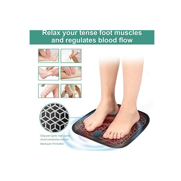 electrical foot massager with detachable control unit EMS electric mat foot circulation massager