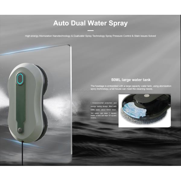 65dB 72W Remote Control Window Washer Customized Logo Automatic Window Cleaner Robot