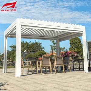 Smart Remote Controlled Aluminum Garden Pergola Waterproof Windproof Gazebo