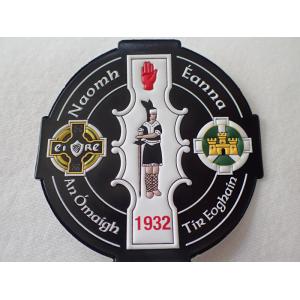 Eco Friendly Custom TPU Badges 3D Embossed Logo Heat Transfer For Garment