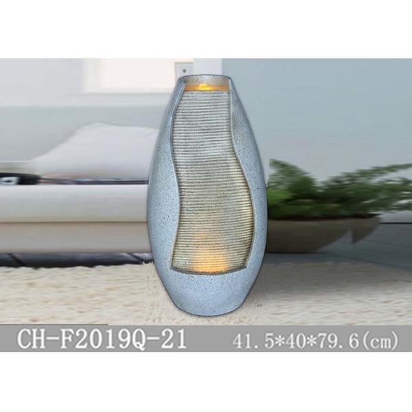 Buy Garden Fiberglass Warm Led Water Fountain HandMade Processing at wholesale prices