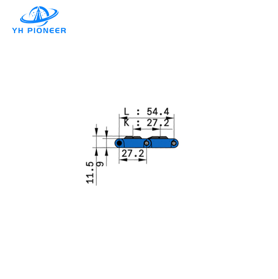 Durable Flat Top Modular Belt with Rubber Top for Enhanced Wear Resistance and Noise Reduction