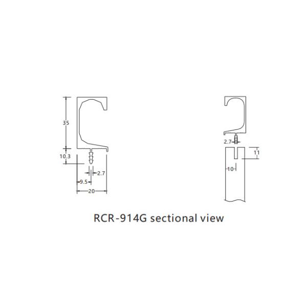 Corrosion Resistant 897mm Aluminium Kitchen Handles