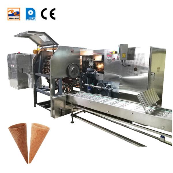 1.5kw Ice Cream Cone Production Line Wafer Biscuit Baking Machine