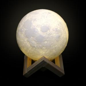 3D Lunar Moon LED Atmosphere Lamp 6000K DC 3.7V 10cm 12cm 15cm 18cm 20cm
