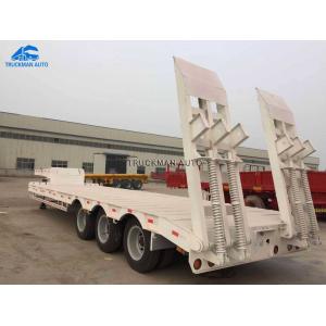 High Strength Steel 3 Axle 50 Tons Lowboy Semi Trailer