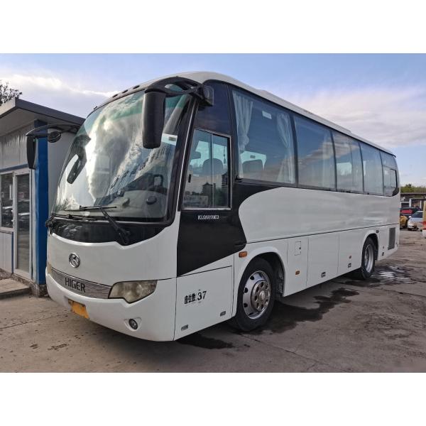 Used Tour Bus KLQ6856 37 Seats Left Steering Steel Chassis Euro III Used Higer Bus